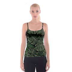 Monstera Plant Tropical Jungle Spaghetti Strap Top