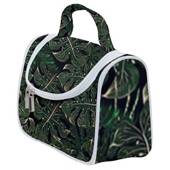 Monstera Plant Tropical Jungle Satchel Handbag by Ravend