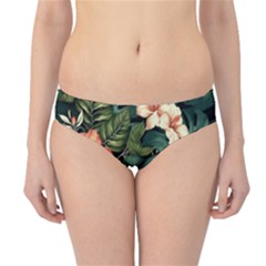 Flowers Monstera Foliage Tropical Hipster Bikini Bottoms by Ravend