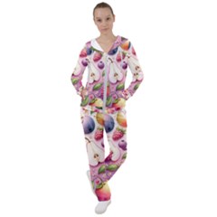 Fruits Apple Strawberry Raspberry Women s Tracksuit by Ravend