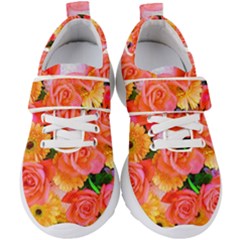 Bouquet Floral Blossom Anniversary Kids  Velcro Strap Shoes