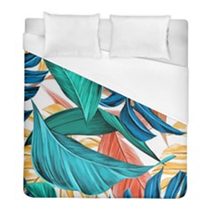 Leaves Tropical Exotic Green Plant Duvet Cover (full/ Double Size)