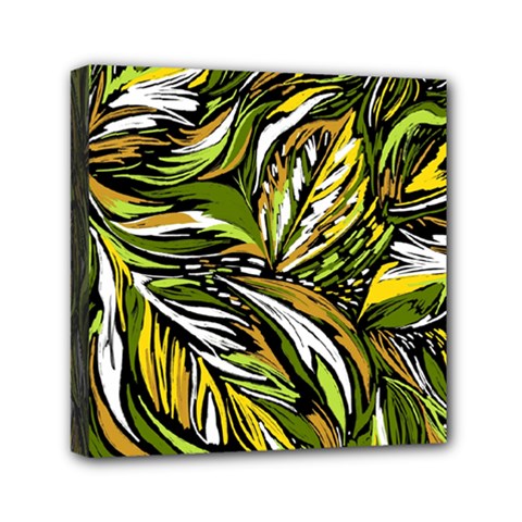 Foliage Pattern Texture Background Mini Canvas 6  X 6  (stretched)