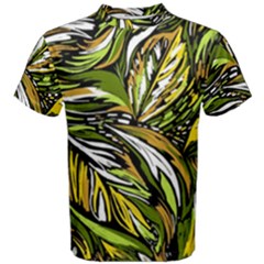 Foliage Pattern Texture Background Men s Cotton T-shirt