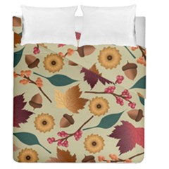 Autumn Leaves Colours Season Duvet Cover Double Side (queen Size)