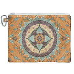 Mandala Floral Decorative Flower Art Canvas Cosmetic Bag (xxl)