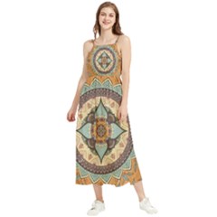 Mandala Floral Decorative Flower Art Boho Sleeveless Summer Dress by Ravend