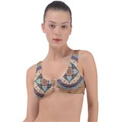 Mandala Floral Decorative Flower Art Ring Detail Bikini Top