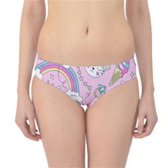 Beautiful Cute Animals Pattern Pink Hipster Bikini Bottoms