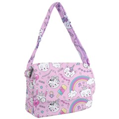 Beautiful Cute Animals Pattern Pink Courier Bag