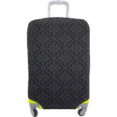 Black Floral Background, Black Backgrounds, Vintage Floral Luggage Cover (large)