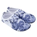 Blue Vintage Background Background With Flowers, Vintage Men s Sock-Style Water Shoes View3