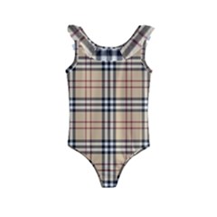 Burberry, Checker, Clothes, Fashion, Pattern Kids  Frill Swimsuit