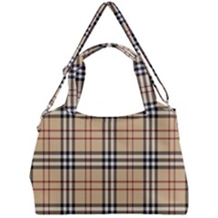 Burberry, Checker, Clothes, Fashion, Pattern Double Compartment Shoulder Bag by nateshop