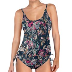 Coorful Flowers Pattern Floral Patterns Tankini Set