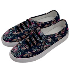 Coorful Flowers Pattern Floral Patterns Men s Classic Low Top Sneakers by nateshop