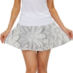 Damask, Desenho, Flowers, Gris Women s Skort by nateshop