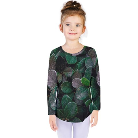 Dark Nature , Nature, Edeg Kids  Long Sleeve T-shirt by nateshop