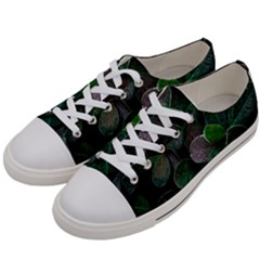 Dark Nature , Nature, Edeg Women s Low Top Canvas Sneakers