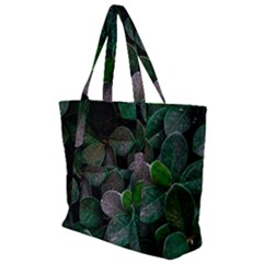 Dark Nature , Nature, Edeg Zip Up Canvas Bag