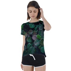 Dark Nature , Nature, Edeg Short Sleeve Open Back T-Shirt