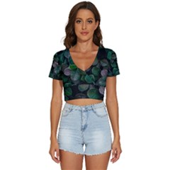 Dark Nature , Nature, Edeg V-neck Crop Top by nateshop