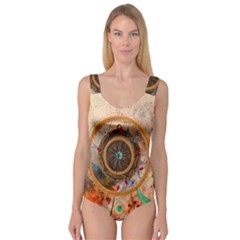 Dreamcatcher, Abstract, Colorful, Colors, Dream, Golden, Vintage Princess Tank Leotard  by nateshop