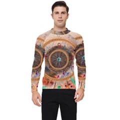 Dreamcatcher, Abstract, Colorful, Colors, Dream, Golden, Vintage Men s Long Sleeve Rash Guard