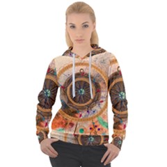 Dreamcatcher, Abstract, Colorful, Colors, Dream, Golden, Vintage Women s Overhead Hoodie by nateshop