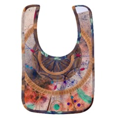 Dreamcatcher, Abstract, Colorful, Colors, Dream, Golden, Vintage Baby Bib by nateshop