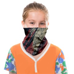 Fabric, Texture, Colorful, Spots Face Covering Bandana (Kids)