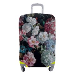 Floral Pattern, Red, Floral Print, E, Dark, Flowers Luggage Cover (small) by nateshop