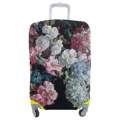 Floral Pattern, Red, Floral Print, E, Dark, Flowers Luggage Cover (medium) by nateshop