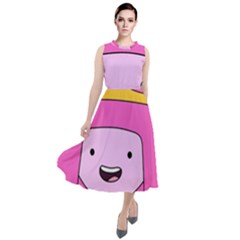 Adventure Time Princess Bubblegum Round Neck Boho Dress