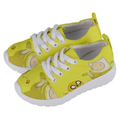 Adventure Time Jake The Dog Finn The Human Artwork Yellow Kids  Lightweight Sports Shoes by Sarkoni