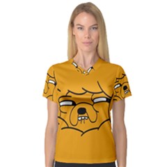 Adventure Time Jake The Dog V-neck Sport Mesh T-shirt