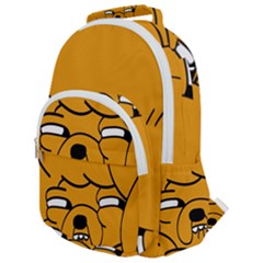 Adventure Time Jake The Dog Rounded Multi Pocket Backpack by Sarkoni