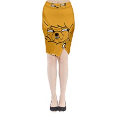 Adventure Time Jake The Dog Midi Wrap Pencil Skirt