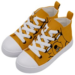 Adventure Time Jake The Dog Kids  Mid-top Canvas Sneakers by Sarkoni