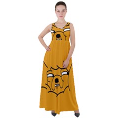 Adventure Time Jake The Dog Empire Waist Velour Maxi Dress