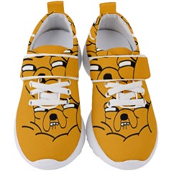 Adventure Time Jake The Dog Kids  Velcro Strap Shoes by Sarkoni