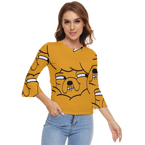 Adventure Time Jake The Dog Bell Sleeve Top by Sarkoni