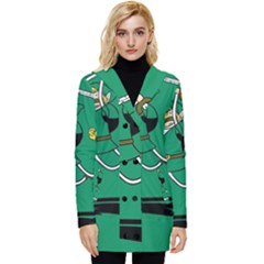 Adventure Time The Legend Of Zelda Button Up Hooded Coat  by Sarkoni