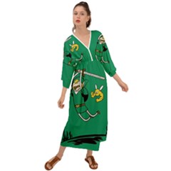 Adventure Time The Legend Of Zelda Grecian Style  Maxi Dress by Sarkoni