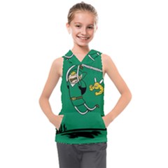 Adventure Time The Legend Of Zelda Kids  Sleeveless Hoodie by Sarkoni