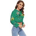 Adventure Time The Legend Of Zelda Women s Lightweight Cropped Hoodie View3