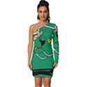 Adventure Time The Legend Of Zelda Long Sleeve One Shoulder Mini Dress View1