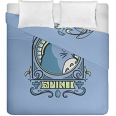 Drawing Illustration Anime Cartoon My Neighbor Totoro Duvet Cover Double Side (king Size)