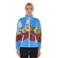 Cartoon Adventure Time Jake And Finn Women s Bomber Jacket