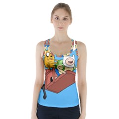 Cartoon Adventure Time Jake And Finn Racer Back Sports Top